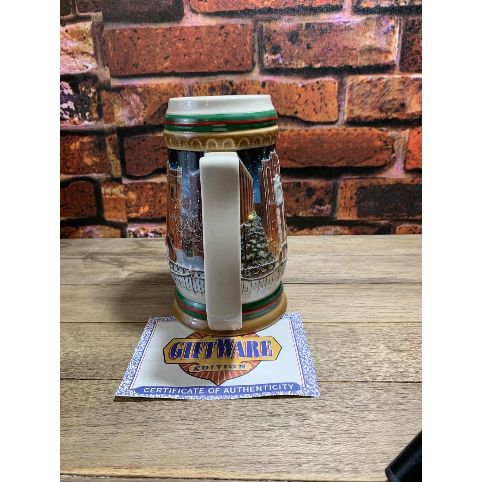 Vintage Budweiser Anheuser-Busch Home for the Holiday’s Stein 1997