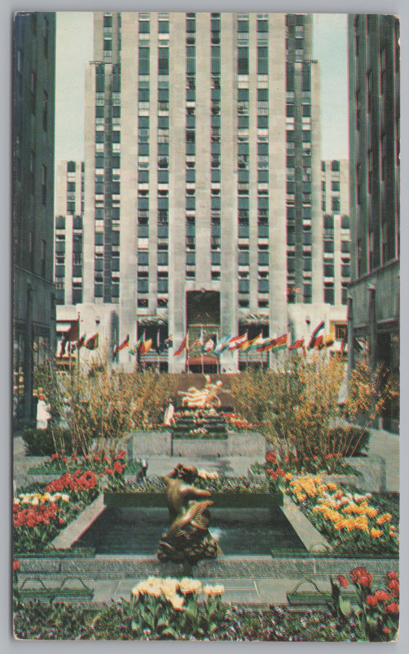 Exquisite Flower Gardens, Rockefeller Center, NY Vintage PC