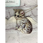 Bradford Editions Purr-fect Little Angels Ornaments (2) Charlie & Simon w/COA