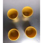 Vintage MCM Plastic Salt & Pepper Shakers Mustard Yellow Luran W. Germany