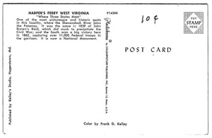 Harper’s Ferry, West Virginia, Vintage Post Card.