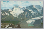 Mount Athabasca Glacier, View Summit Mount Wilcox, Vintage Post Card