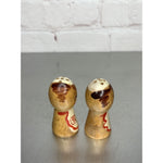 Vintage Chef Wood Salt & Pepper Shakers 1950's Japan Mini