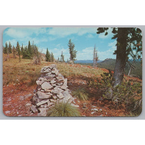 Indian Post Office, Lolo Indian Trail, Idaho, Vintage Post Card.