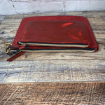 Kendall + Kylie Envelope Clutch Cosmetic Zip Pouch Gift Pack Patent Red Set