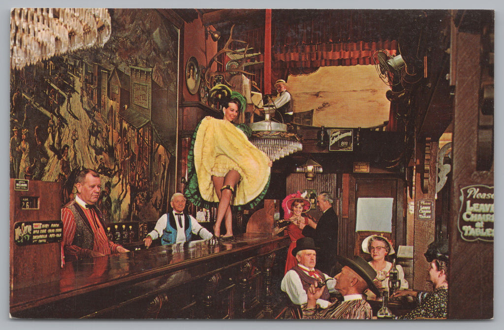 Calico Saloon Show Time, Knott’s Berry Farm & Ghost Town, Buena Park, California, VTG PC
