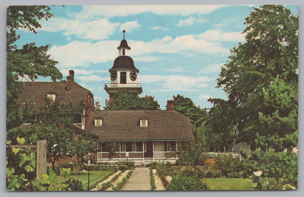 Great House, Old Economy, Center Of The Garden, Vintage PC