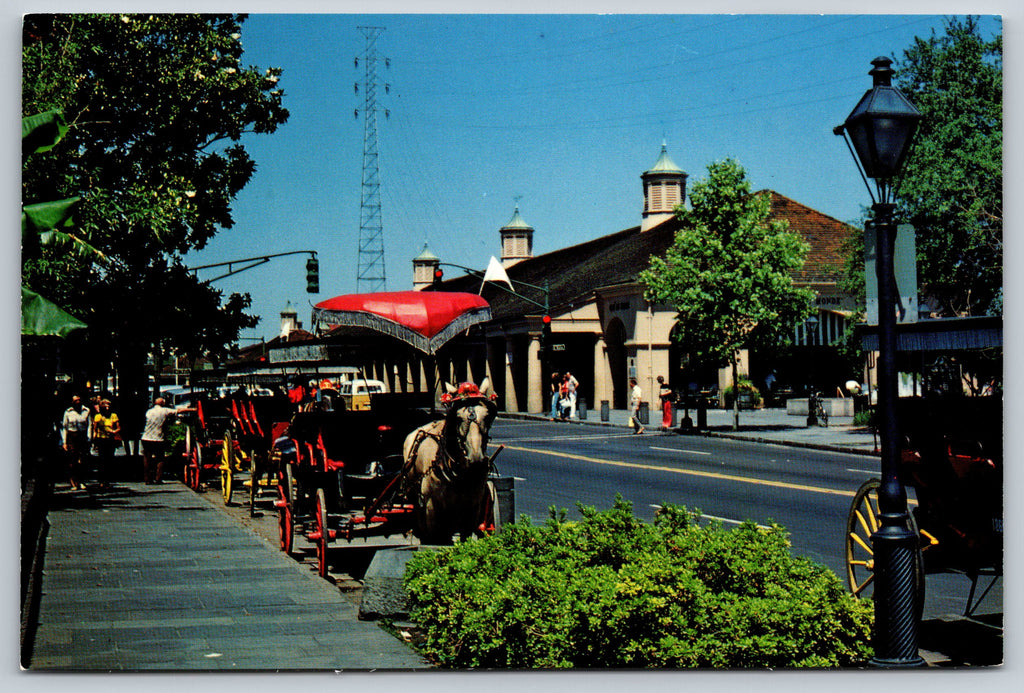 French Market, New Orleans, Vintage Post Card