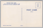 Pemaquid Point, Bristol Peninsula, Maine, USA, Vintage Post Card.