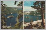 Emerald Bay At Lake Tahoe, California, Vintage Post Card.