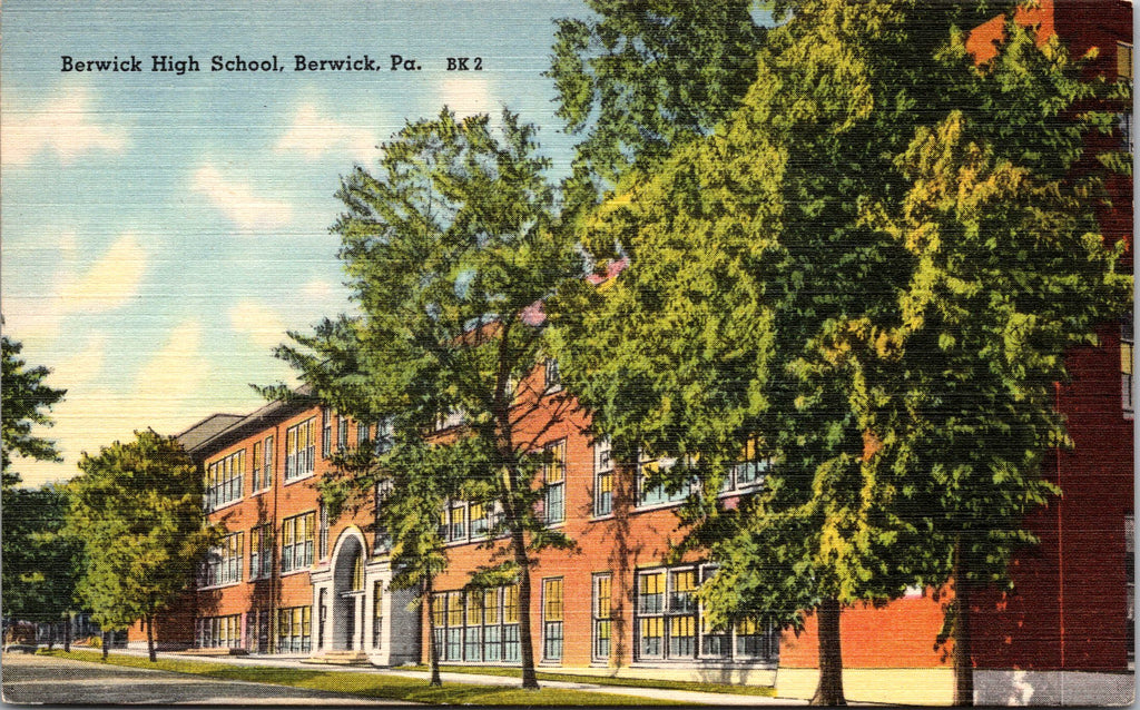 Berwick High School, Berwick, Pennsylvania, USA, Vintage Post Card