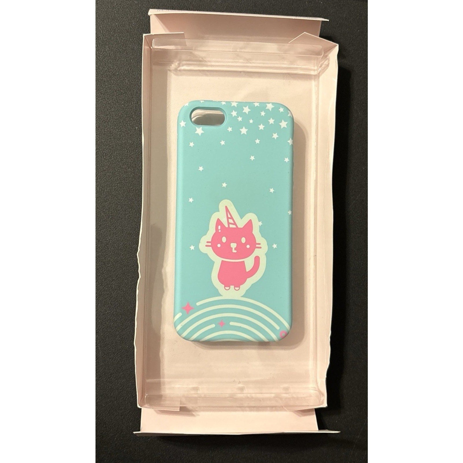 Apple iPhone 5/5s/SE Case - More Than Magic - Teal/Pink Kitty Unicorn