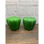 Vintage Bell Peppers Salt & Pepper Shakers, Green, Red, Japan -Lot of 3 Sets