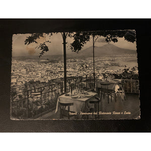 Napoli Italy Panorama Dal Ristorante/Restaurant Renzo & Lucia Post Card