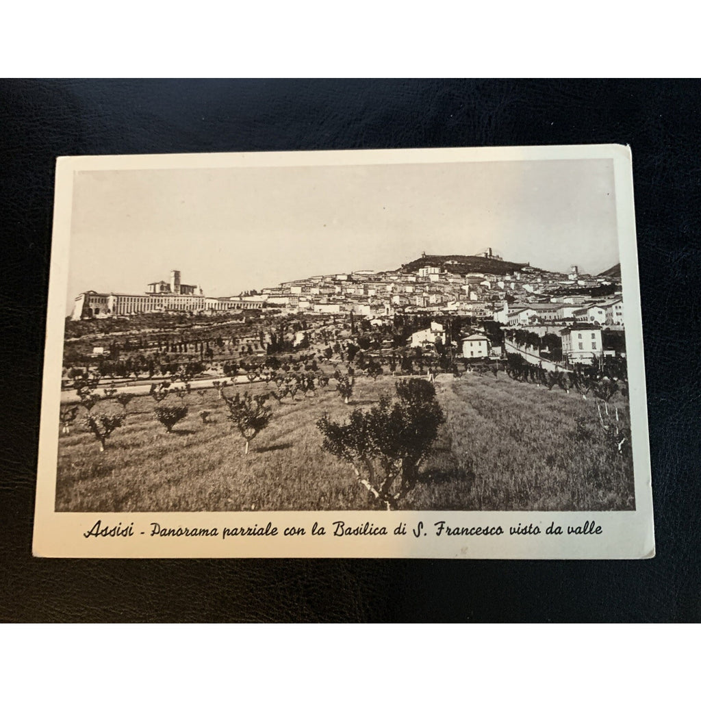 Italy Assisi Panorama Parriale Con La Basilica do S. Francesco Visto Da Valle PC