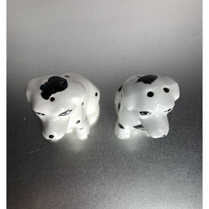 Vintage Dalmatian Dogs Salt & Pepper Shakers Ceramic