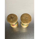 Vintage Mini Wood Salt & Pepper Shakers w/Painted Roosters Design 2 1/4”h