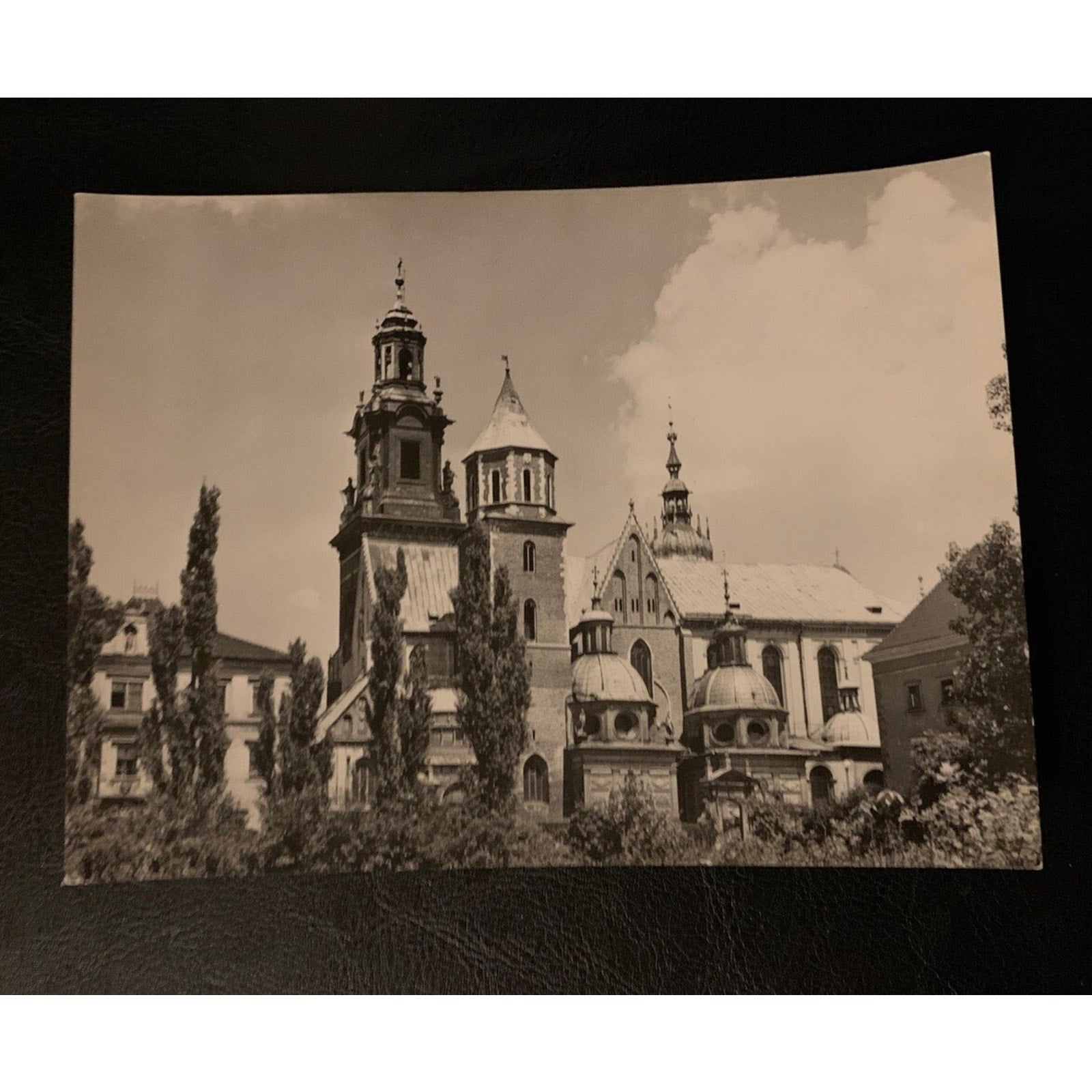 Vintage Wawel Castle Cathedral in Krakow, Poland RPPC