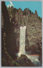 Tower Fall In Tower Creek, Yellowstone National Park, Vintage Post Card.