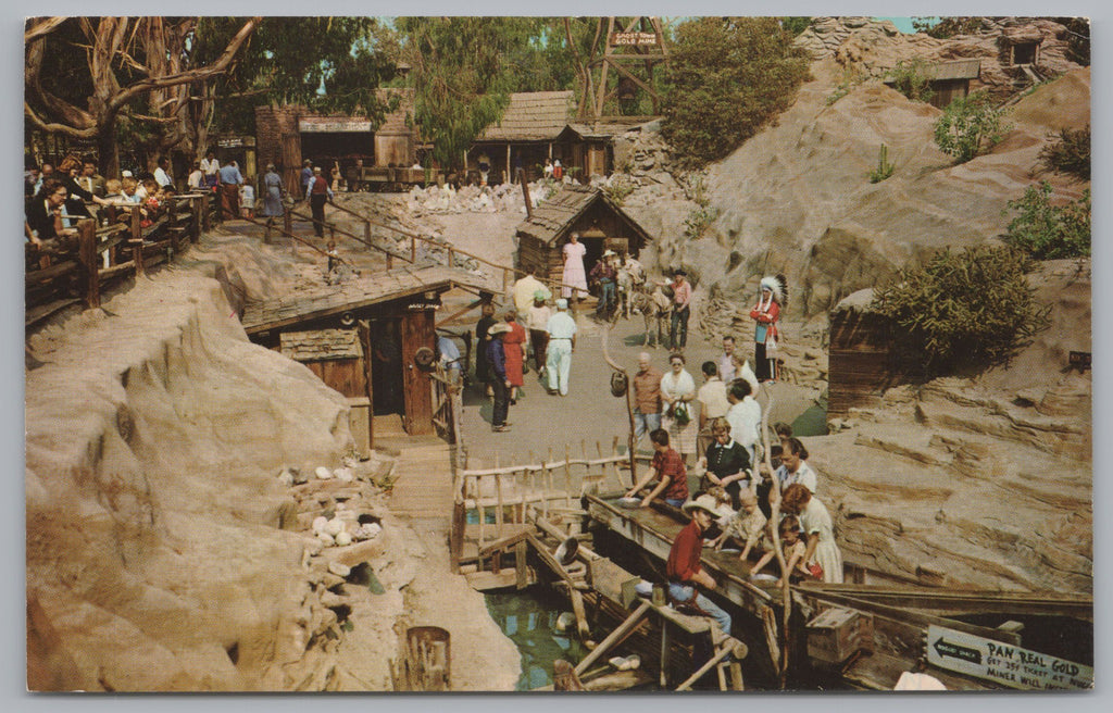 The Gold Mine In Ghost Town, Knotts Berry Farm, Buena Park, California, VTG PC
