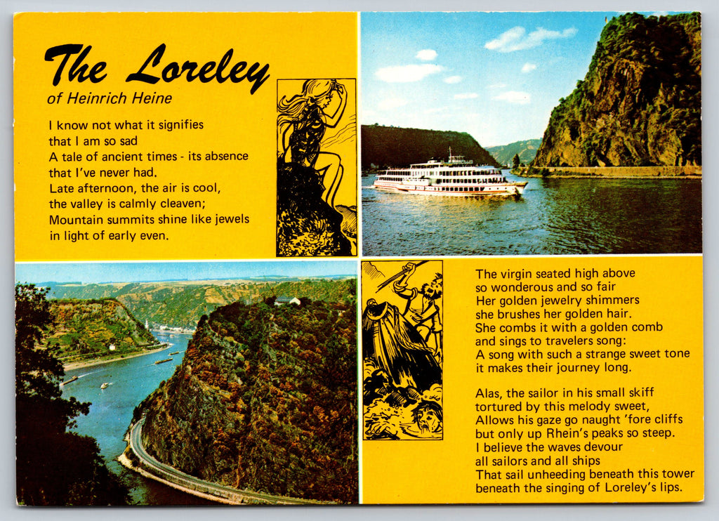 The Loreley, Vintage Post Card