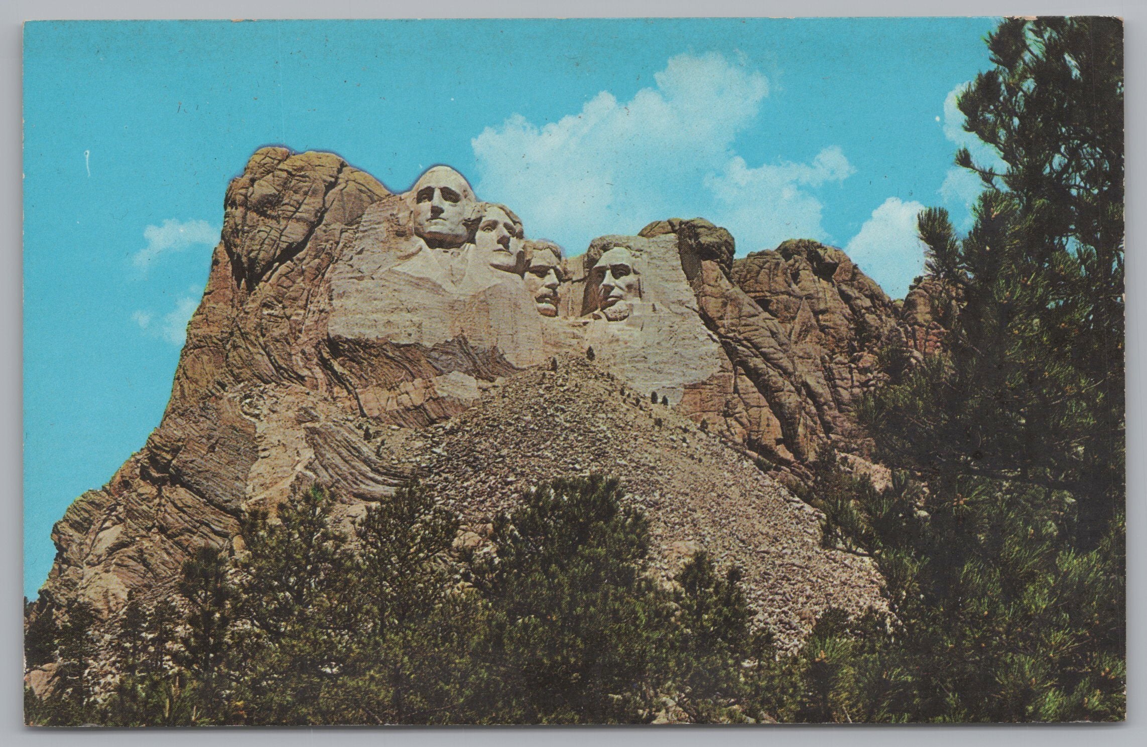 Mount Rushmore National Monument, South Dakota, Vintage Post Card.