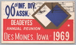 96 Infantry Division Hotel Fort Des Moines, Iowa, VTG PC