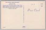 The Captains Table Restaurant, Route 322, East Clearfield Penna. Vintage Post Card.