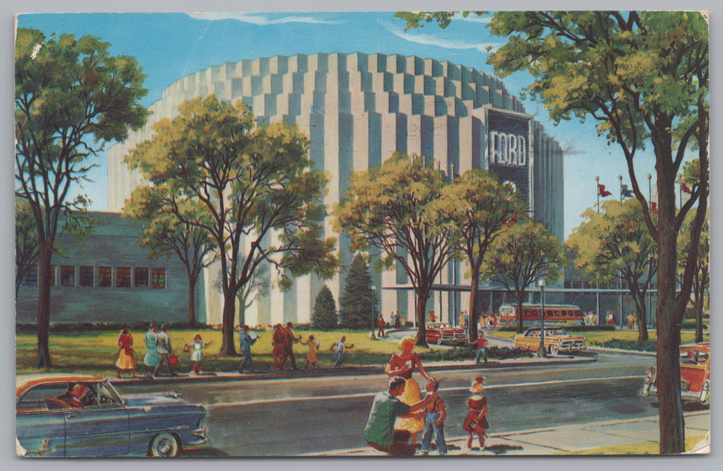 Ford Rotunda, Dearborn, Michigan, USA, Vintage Post Card.