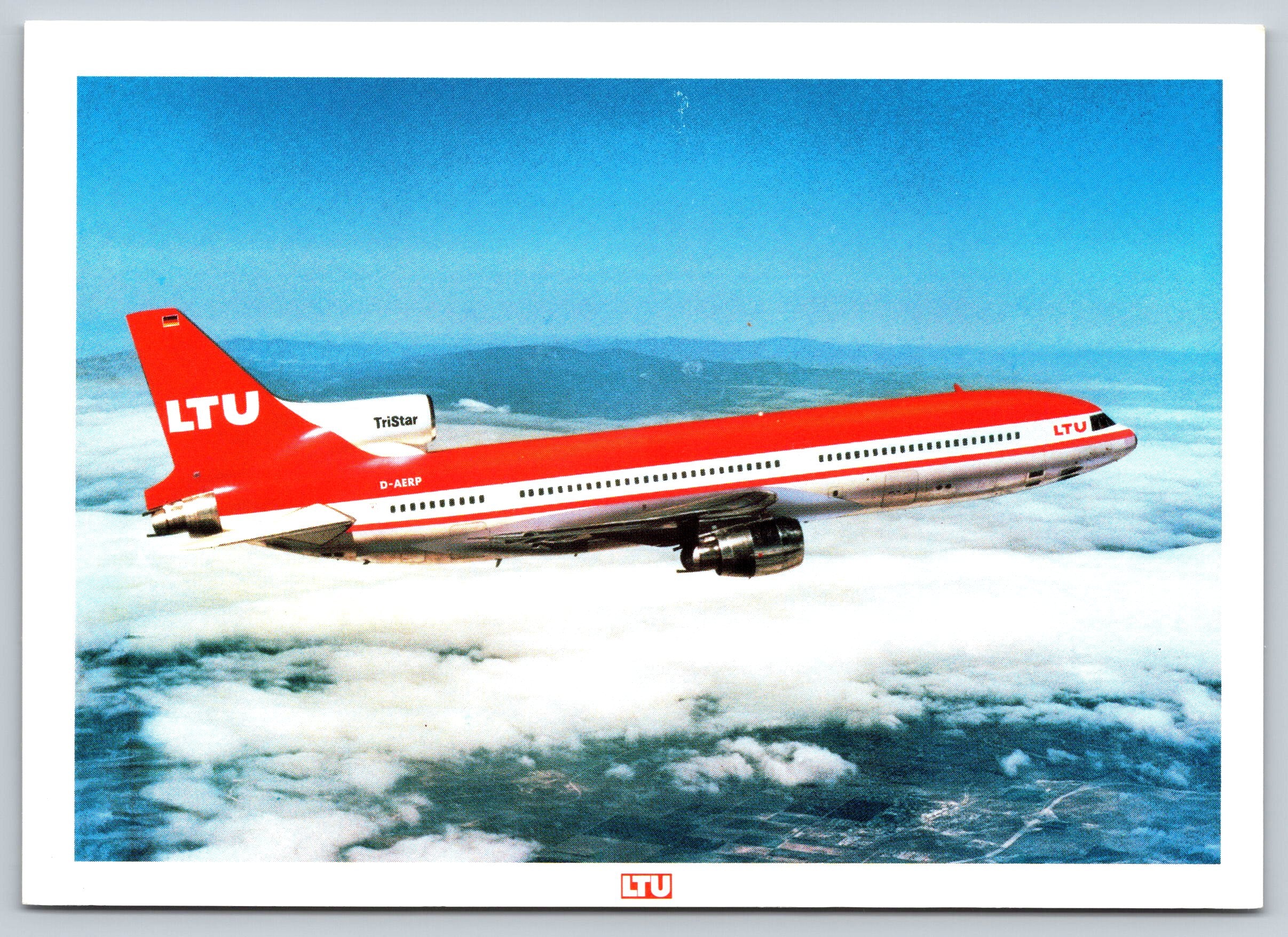 Tristar L-1011-1, Airplane, Vintage Post Card
