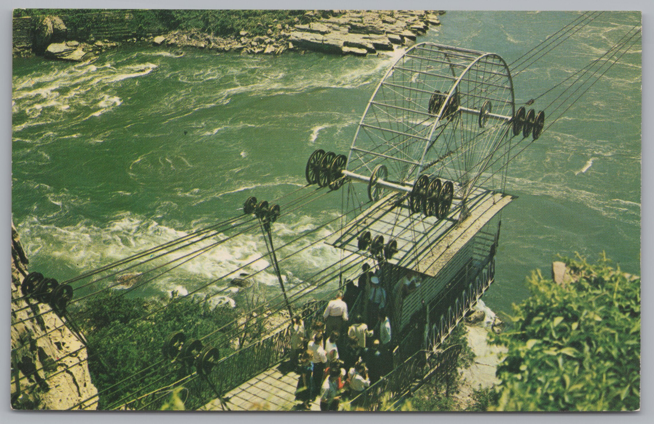 Spanish Aerial Car, Niagara Falls, Canada, Vintage Post Card.
