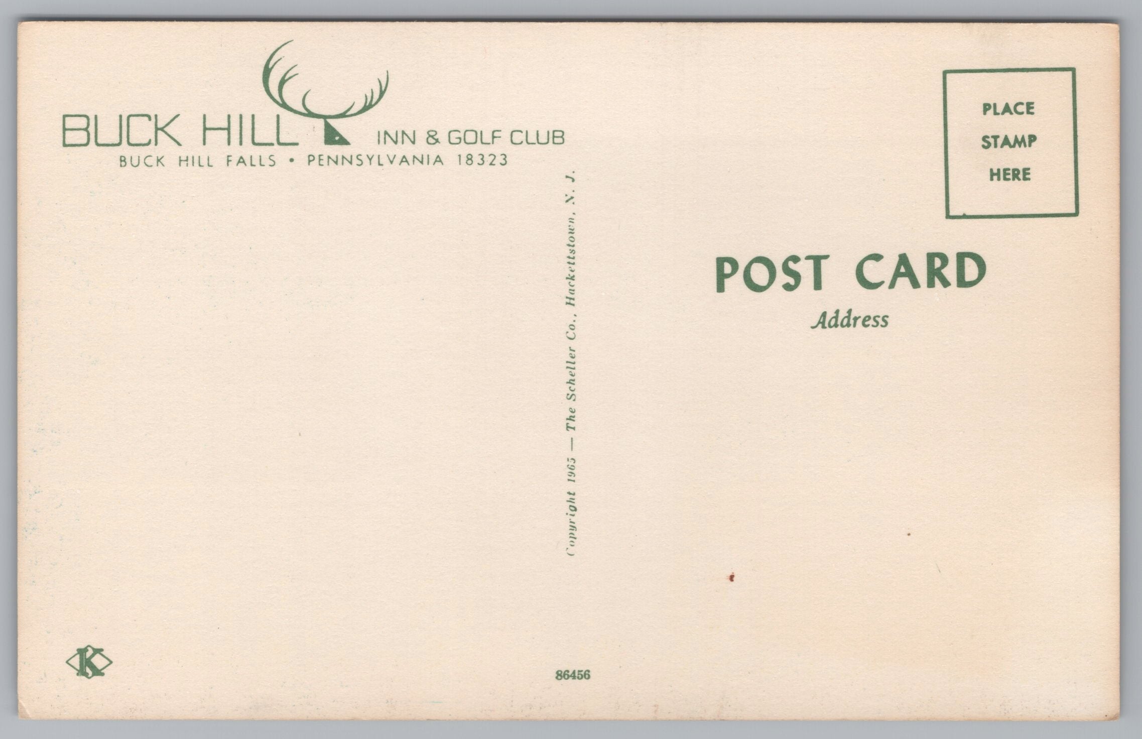 Aerial View Of Buck Hill Inn And Golf Club, Buck Hill, Pennsylvania, Vintage Post Card.