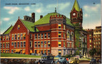 Courthouse, Bridgeport, Connecticut, USA, Vintage Post Card