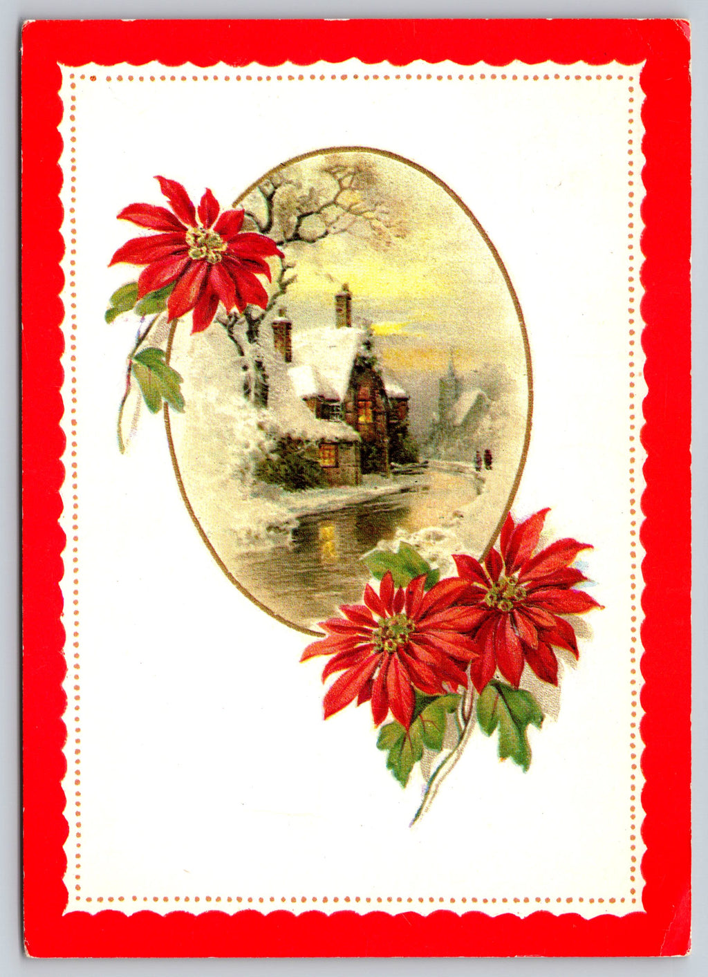 Christmas, Authentic Reproduction Christmas 1895 Vintage Post Card