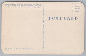 Lookout Pass, Towards Idaho, From Missoula, Montana, Vintage Post Card.