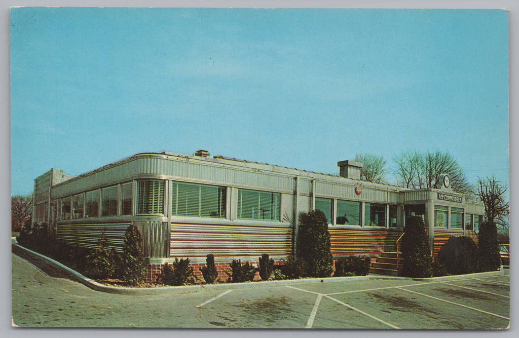 The Bellevue Diner, Reading, Pennsylvania, Vintage Post Card.