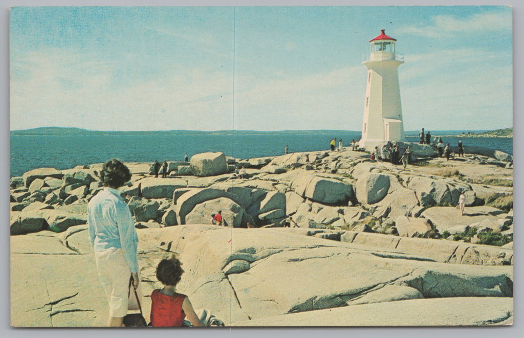 The Lighthouse, Peggys Cove, Nova Scotia, Canada, Vintage PC