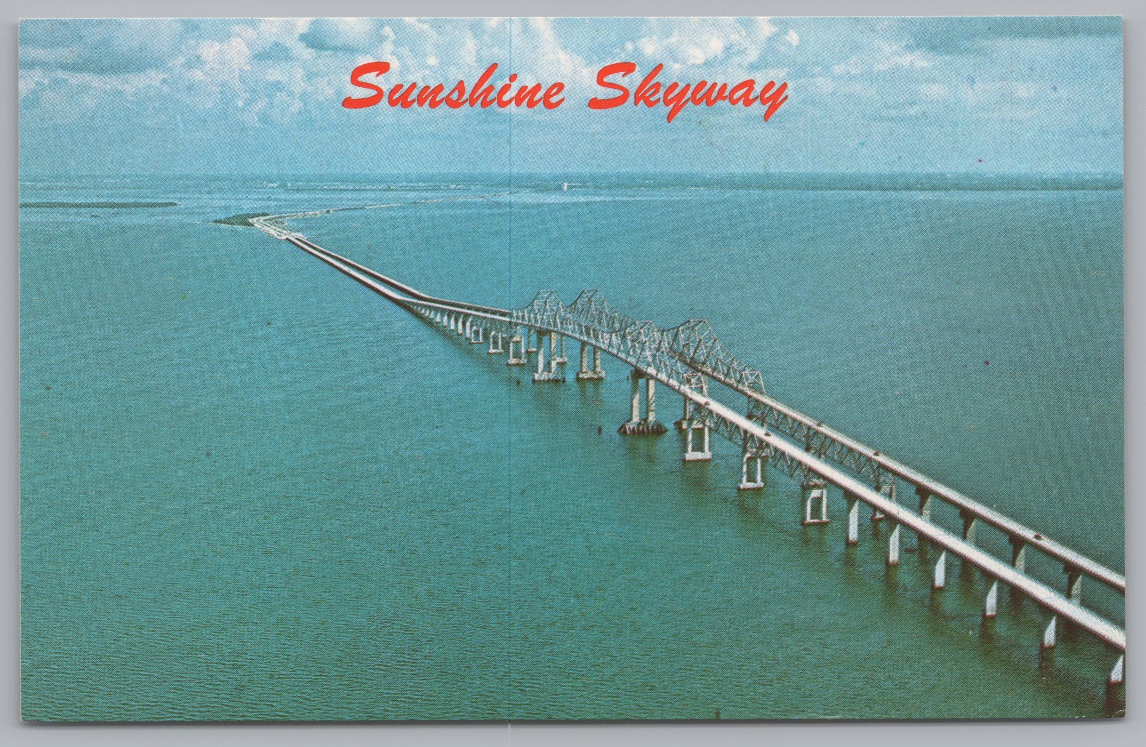 Sunshine Skyway, 15 Mile Bridge, West Coast Florida,  Vintage PC