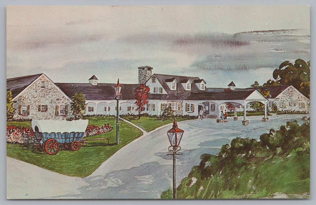 Painting Of The Conestoga Motor Inn Lancaster PA VTG PC