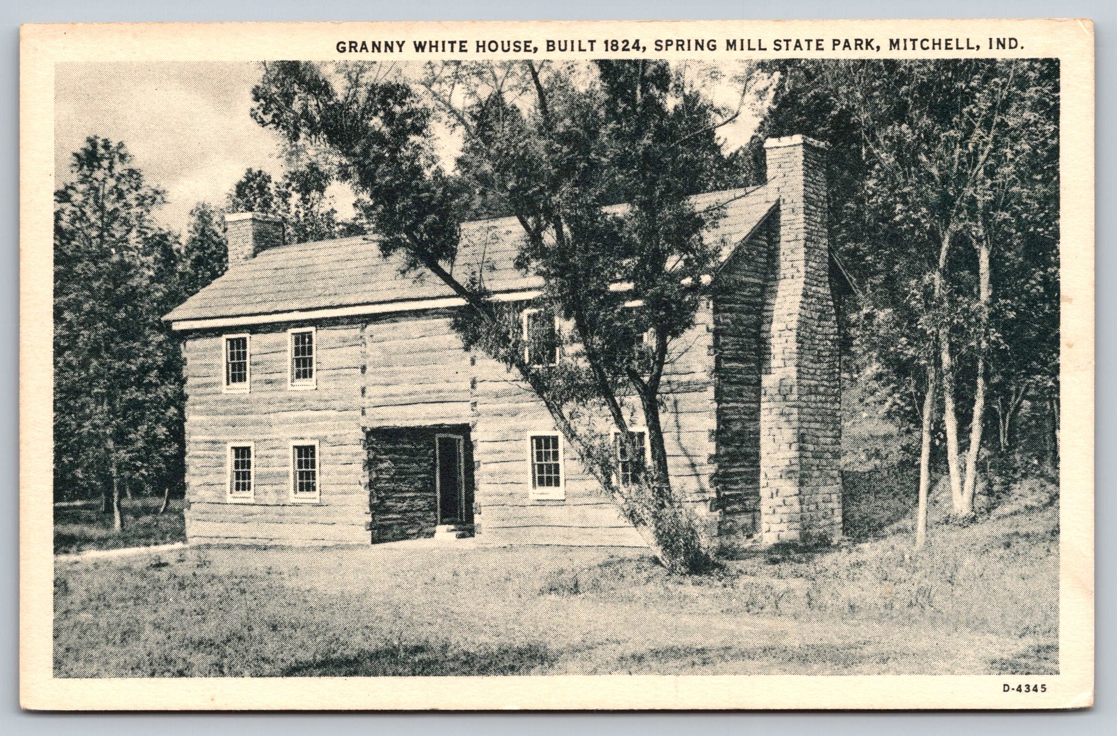 Granny White’s House, Built 1824, Spring Mill State Park, Mitchell, Indiana PC