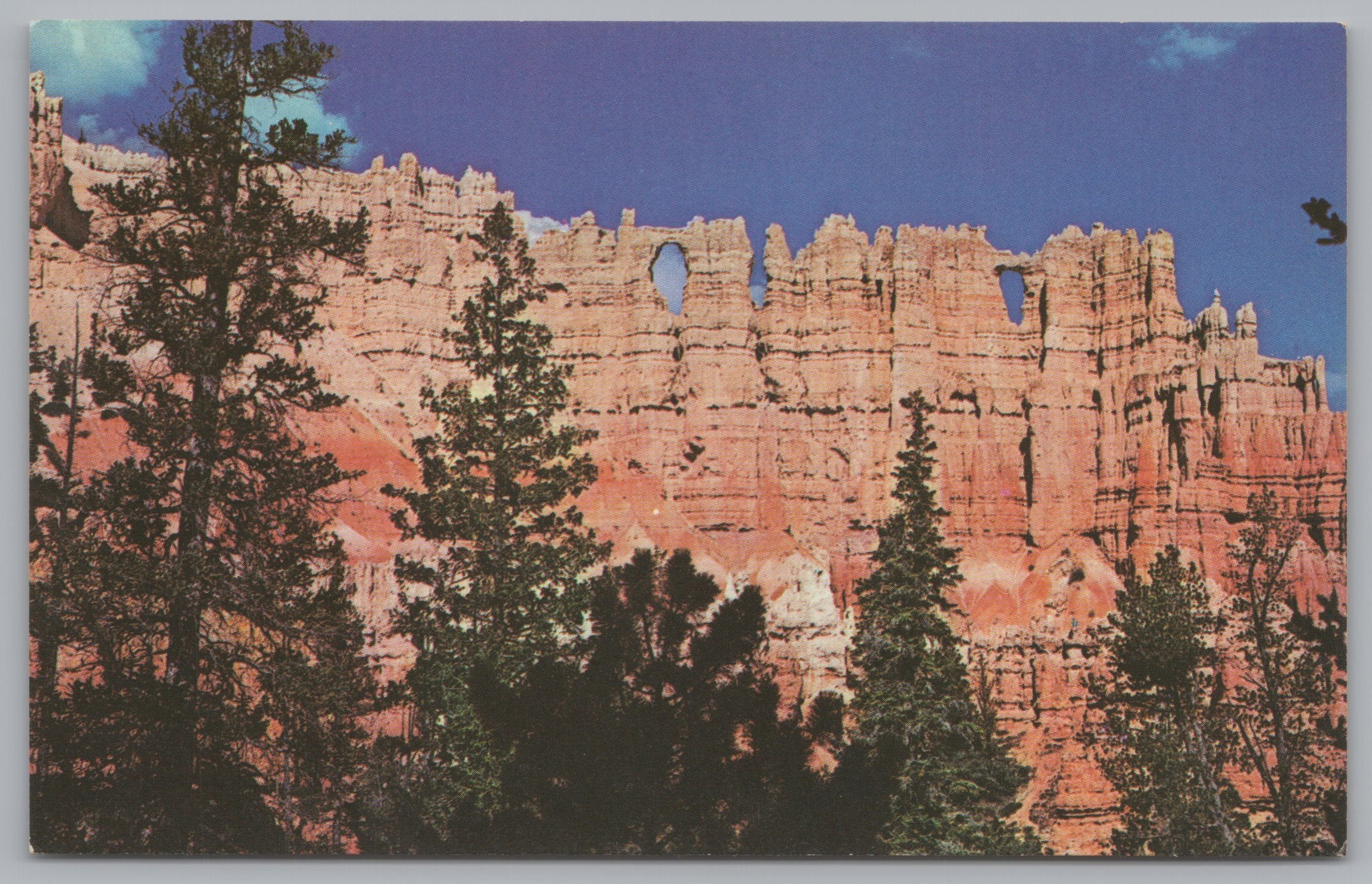 Wall Of Windows, Bryce Canyon National Park, Utah, USA, Vintage Post Card.