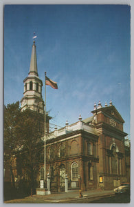 Christ Church In Philadelphia, Vintage Post Card.