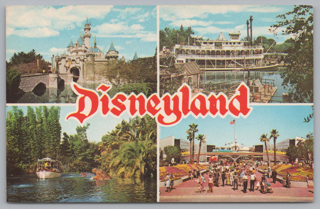 Various Attractions At Magic Kingdom, Disneyland, Anaheim, California, VTG PC