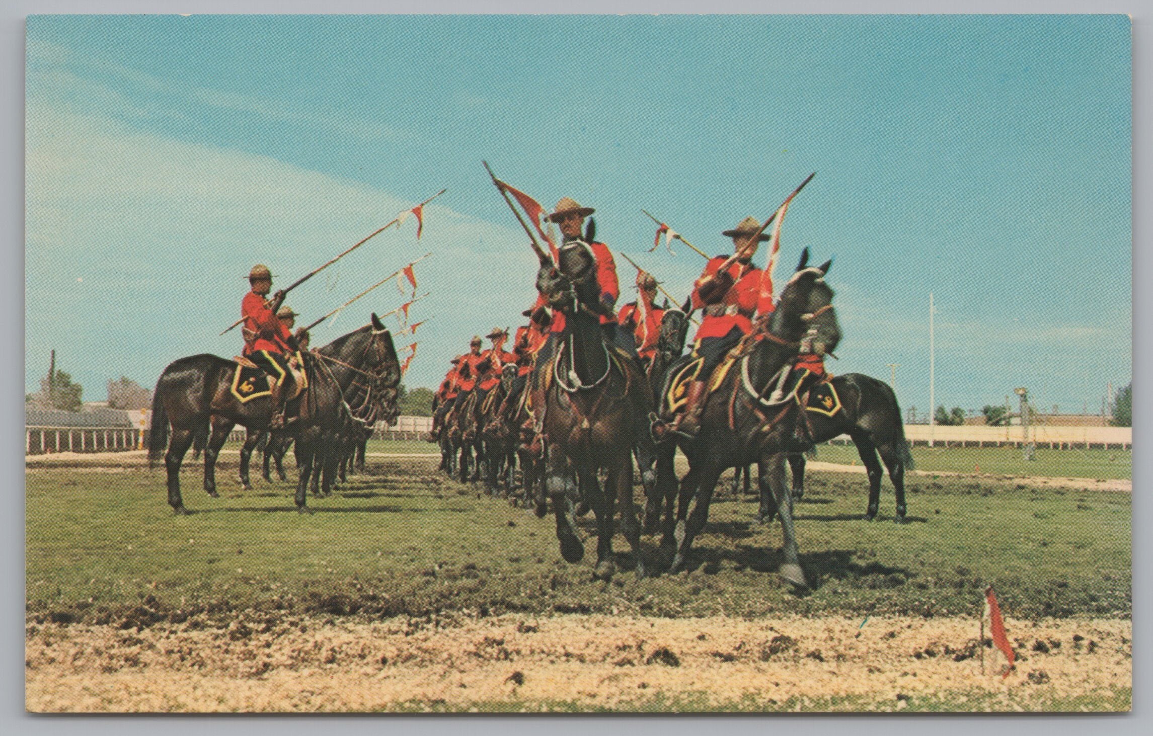 Royal Canadian Mounted Police Musical Ride, Vintage Post Card.