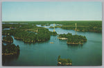 Canadians Spans Of The Thousand Island Bridge, Vintage Post Card.