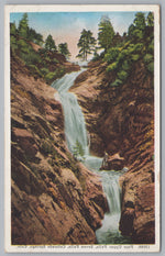 Seven Falls, South Cheyenne Canyon, Canada, USA, Vintage Post Card.