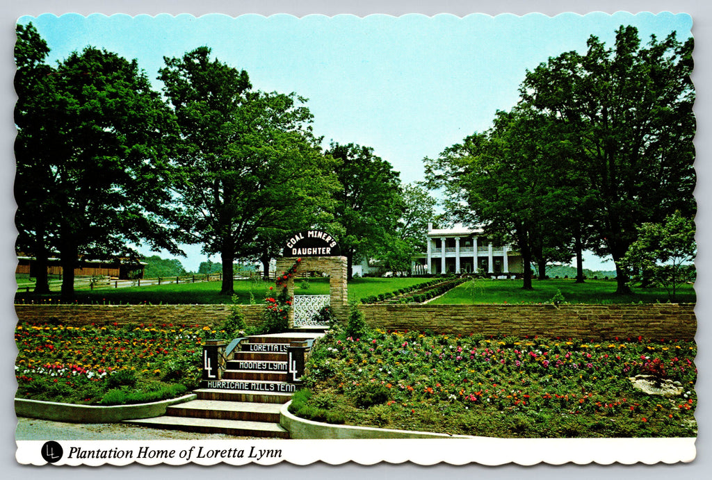 Plantation Home of Loretta Lynn, Vintage Post Card