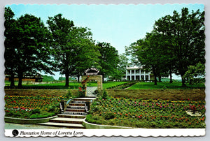 Plantation Home of Loretta Lynn, Vintage Post Card