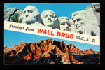 The Wall Drug Store at Wall, South Dakota, Vintage Post Card