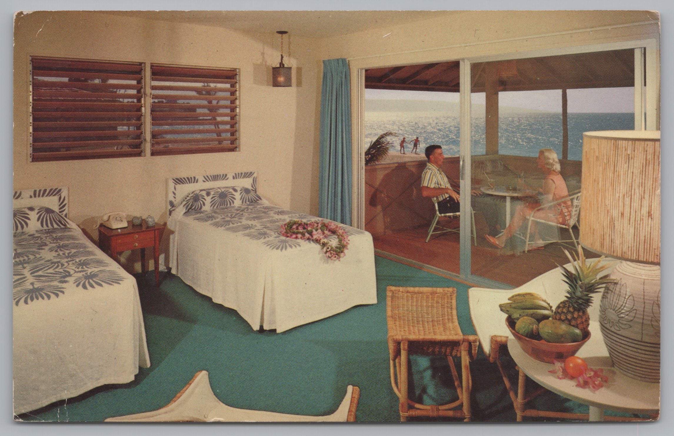 At Royal Lahaina, An Exclusive Beach And Golf Resort In Hawaii, USA, Vintage Post Card.